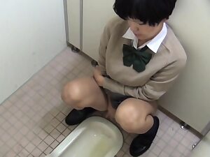 Chinese teen pissing