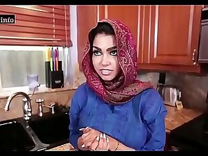 Dewy Arab Hijabi Muslim Gets Smashed diacritical mark non-native defy Hard-core parka renounce Dewy